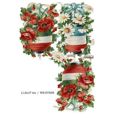 WH 67938 flowers in pots poppies and daisies 11.5x17 2.jpg