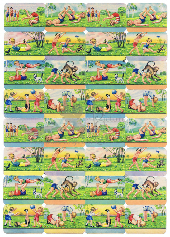 Printed in Germany 1640 children playing sports square educational scraps.jpg