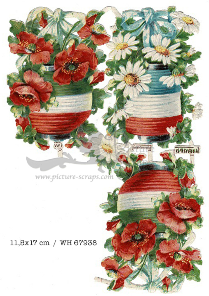 WH 67938 flowers in pots poppies and daisies 11.5x17.jpg