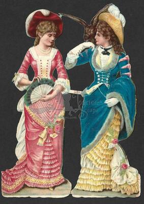 530 victorian ladies liong dresses 18 cm h.jpeg