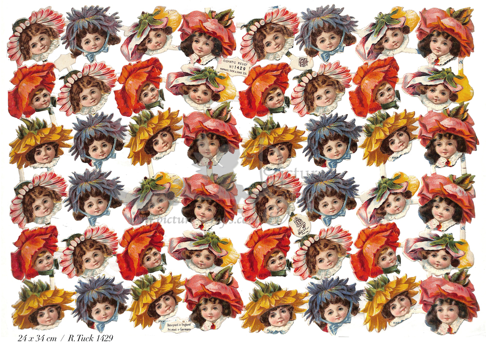 R.Tuck 1429 girls with flowerheads.jpg