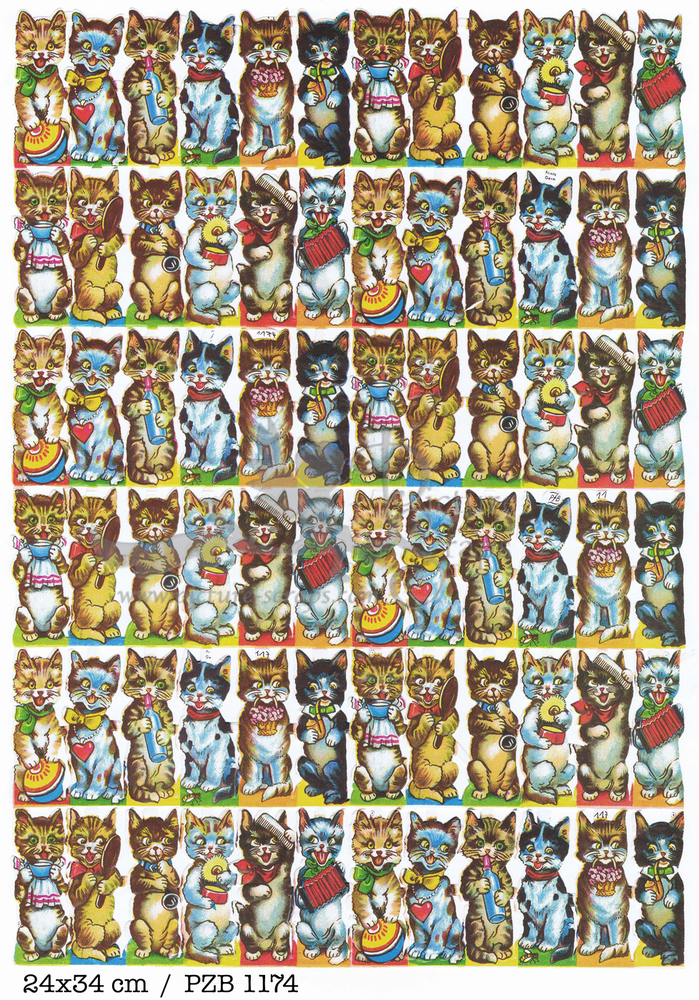 PZB 1174 full sheet dressed up cats.jpg