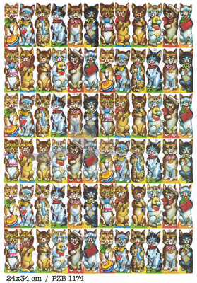 PZB 1174 full sheet dressed up cats.jpg