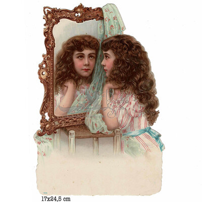 Producer unknown 1819 girl in front of mirror.jpg