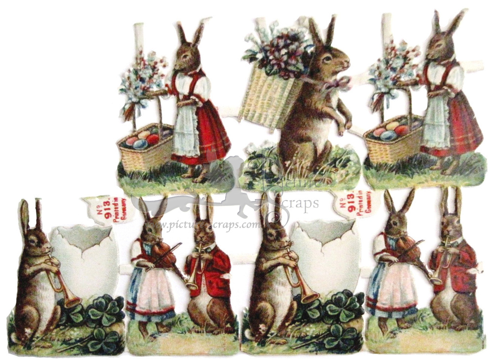 Printed in Germany 913 easter rabbits.jpg